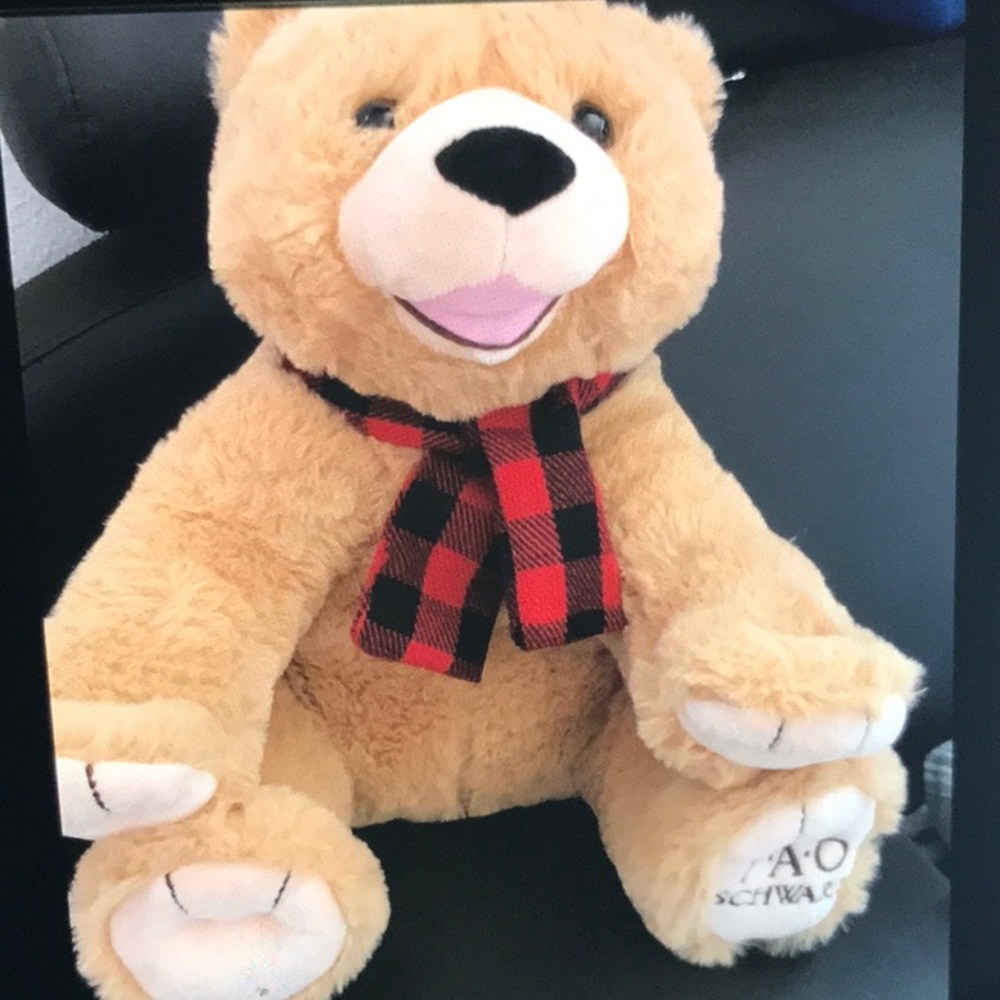 New & Clean FAO Schwarz Teddy Bear. Adorable!🐣🐥